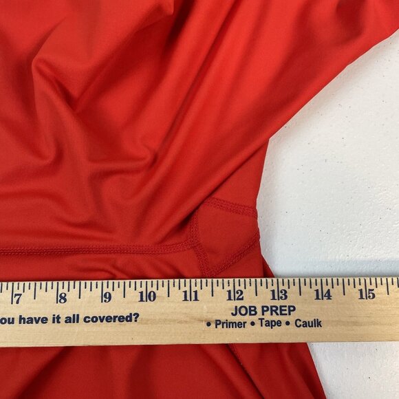 Carbon 38 Leggings Women's Size Medium Red Poly Stretch Activewear Stretch - Picture 5 of 9